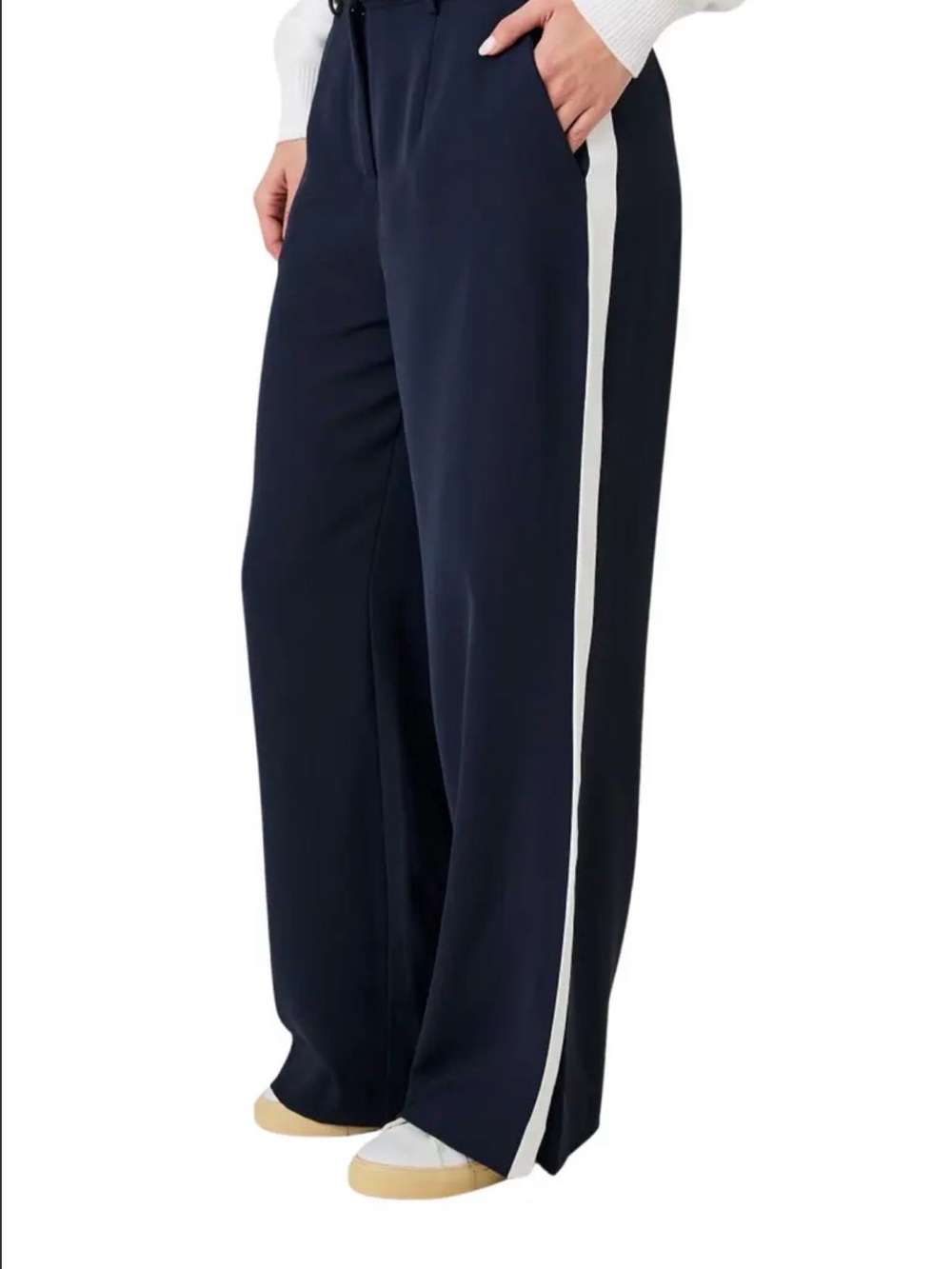 French Connection Stripe Side Pants Small NWT - Picture 1 of 9